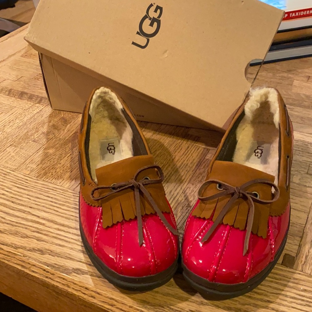 UGG Red Haylie Rain Shoe